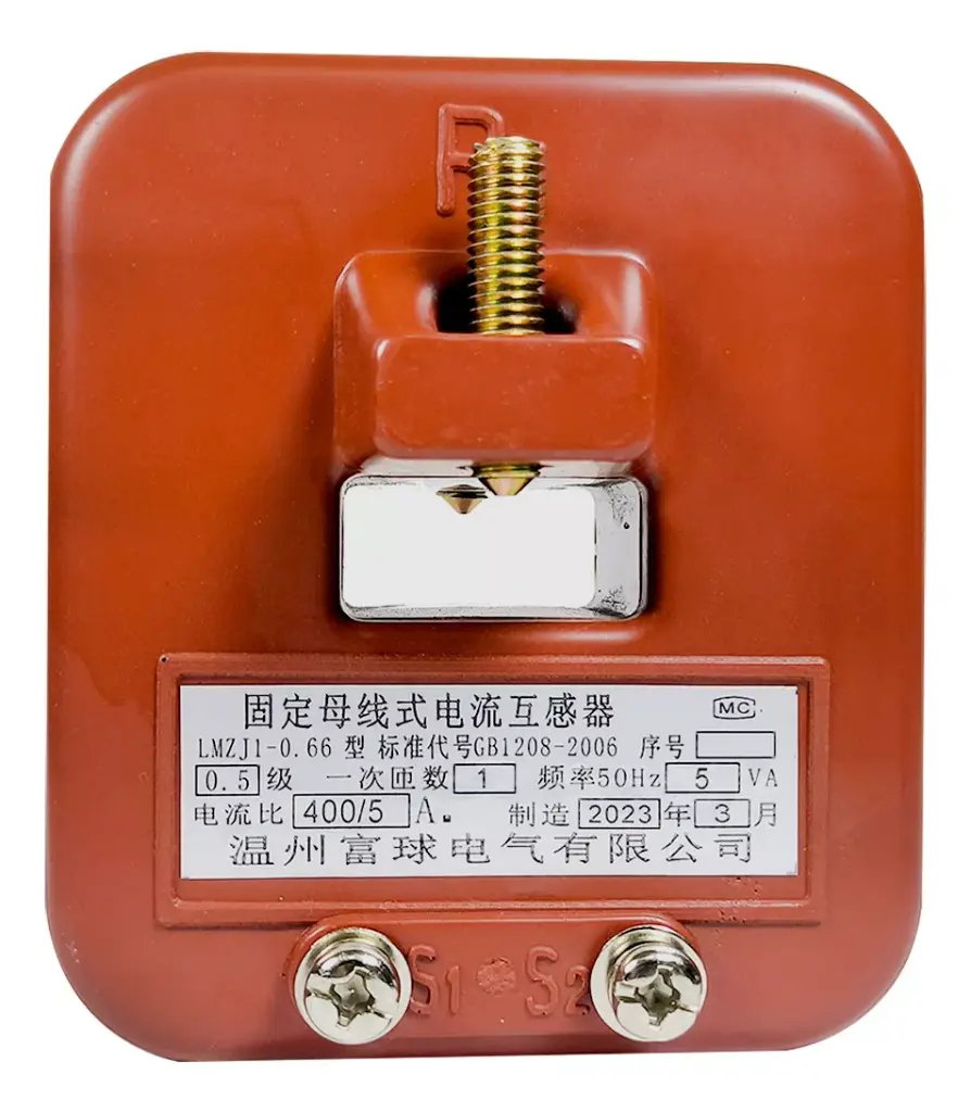 TRANSFORMADOR DE CORRIENTE BARRA FIJA LMZJ-0.66 400A