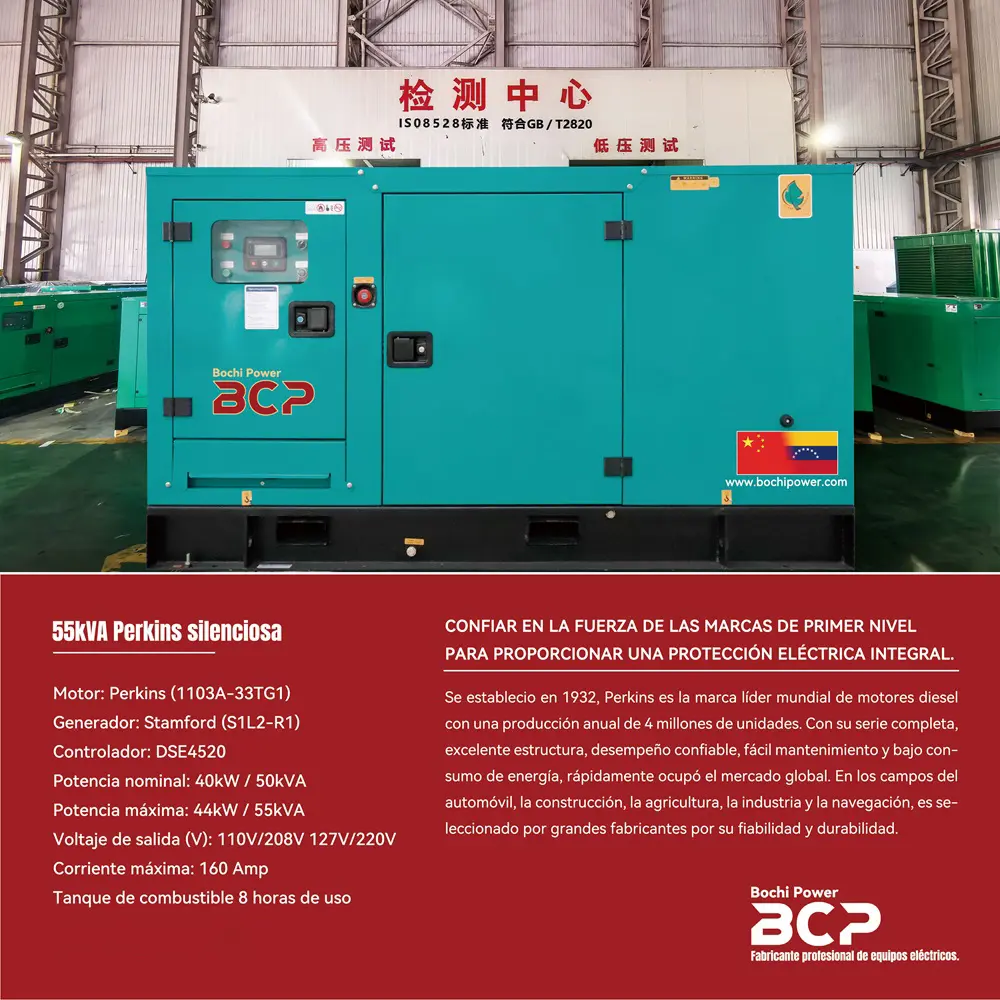 Grupo Gerador Perkins 55kVA